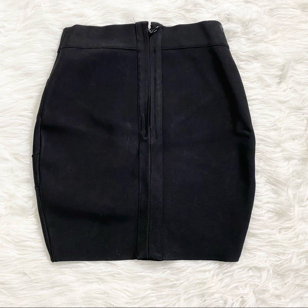 Black Bandage Mini Skirt - Picture 2 of 6